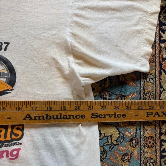 Vintage 1987 Budweiser Summer National Drag Racing T shirt - Picture 4 of 6